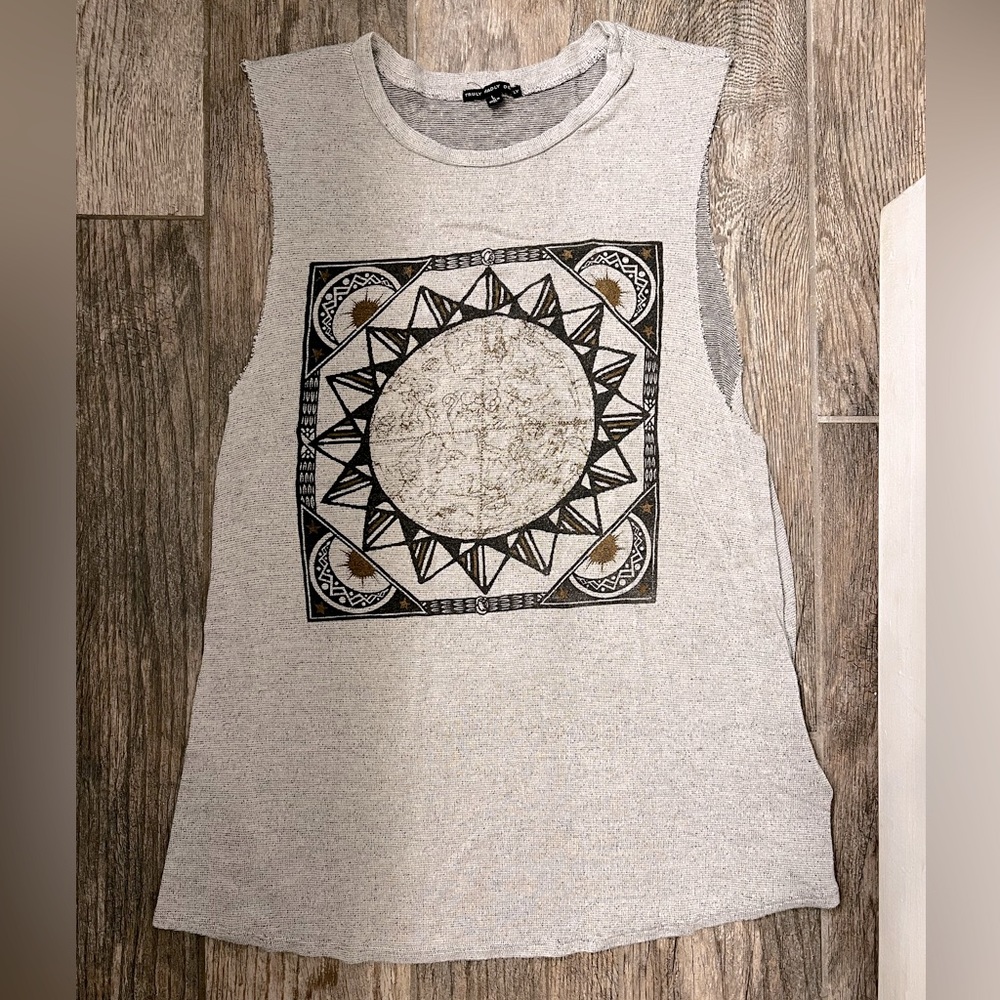 L Boho Muscle Tee/Tank